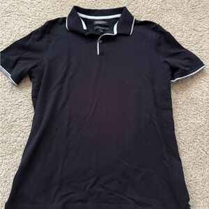GAP Black Polo Shirt with White Trim